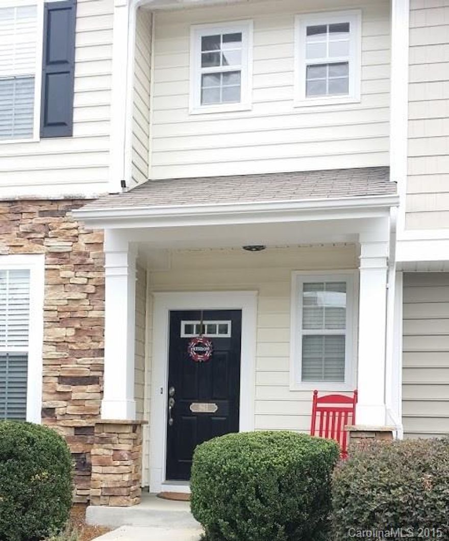 This luxurious townhome is conveniently located off Hwy. 160 in an award winning school district.The property was built in 2006 & is located on the back street of the community.The back of the home is facing woods providing a privacy patio.The kitchen was remodeled in 2008 w/ granite tile counters & stone backsplash.The 1st floor has new hardwood floors(2015).The building has a new roof, gutters,& siding replaced in 2012. The three bedrooms and two full baths are located on the second floor.