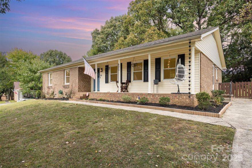 Welcome home to this beautifully updated 3-bedroom, 2-bath ranch located just minutes from Uptown Charlotte and charming downtown Matthews! This move-in-ready home features a freshly updated kitchen with new cabinetry, quartz countertops, a gas stove with vented hood, and stainless steel Samsung smart appliances. Throughout the home, new luxury vinyl plank flooring has replaced all carpeting, and thoughtful upgrades include LED lighting in common areas, refreshed bathroom lighting and mirrors, and a stylish bar area perfect for entertaining. The crawl space has been fully encapsulated, and the HVAC was replaced in 2023. Step outside to enjoy the large deck and newly added paver patio and firepit area—ideal for relaxing evenings or hosting friends. Nestled just a few homes away from the cul-de-sac in a quiet, established Stonehaven neighborhood that is NOT a part of the HOA dues, this home offers an excellent MoRa location close to dining, shopping, and city amenities. Schedule a showing today!