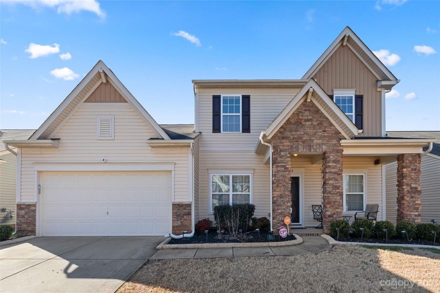 NOTICE * ALL APPLIANCES INCLUDING WASHER/DRYER AND MOST ALL FURNITURE, INCLUDING A GYM SET REMAINS * WELL MAINTAINED HOME IN DESIRABLE THE FARMS SUBDIVISION *MOST FURNITURE, TVS & APPLIANCES WILL CONVEY TO THE BUYER**  THIS 5 BEDROOM 3 BATH HOME FEATURES A LARGE DINING , A FAMILY ROOM WITH  A COZY FIREPLACE, BEAUTIFUL BUILT-INS SHELVING AND RECESSED LIGHTING WHICH OPENS UP TO THE SPACIOUS KITCHEN W/ AN ISLAND, SS APPLIANCES AND AN PLENTY OF STORAGE SPACE.* A SLIDING GLASS PATIO DOOR OPENS TO A LARGE FENCED YARD WITH A LARGE PATIO AREA. A LARGE MASTER BEDROOM /BATHROOM W/ DOUBLE VANITIES /GARDEN TUB WITH SEPARATE SHOWER. WALK-IN MASTER CLOSET SYSTEM FOR AMPLE STORAGE AND ORGANIZATION. 2ND BEDROOM ALSO ON THE MAIN FLOOR  AS WELL AS A LARGE WALK-IN LAUNDRY ROOM. 
UPSTAIRS HAS A GREAT ROOM /LIVING AREA w/ STRIP LIGHTS ON THE CEILING EDGE, A CEILING FAN AND LAMINATE FLOORING * 3 BEDROOMS /FULL BATH /DOUBLE VANITIES * CROWN MOULDING ADORNED THROUGHOUT AS WELL AS 2 IN BLINDS ON EVERY WINDOW.