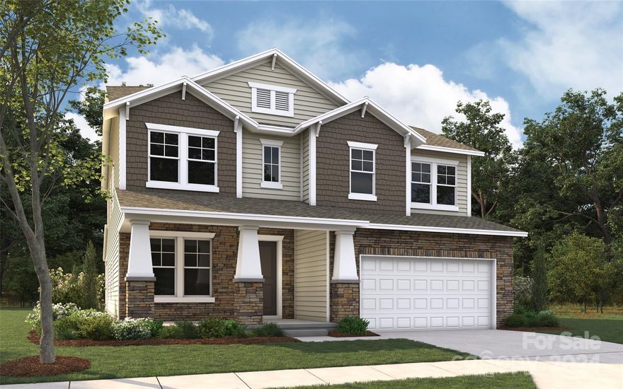 Brand new community in the up and coming area of York, SC. McFarland Estates offers beautifully designed floor plans that includes Hardie® Color Plus siding with designer accents and extensive brick or stone front elevations. This unique community is nestled in a serene location that is conveniently located to shopping and dining. The Millbrook home offers a guest bedroom on the main floor with an en-suite. Kitchen boast an oversized walk in pantry, large island to enjoy breakfast or lunch and is situated between the dining area and family room making it perfect for entertaining. Your guest will be stunned with the professionally designed kitchen that is finished with woodgrain cabinets, quartz countertops, a gas range, over the range microwave, and dishwasher. Half bath located just off the mudroom. On the 2nd floor, you'll find the primary bedroom with en-suite and large walk in closet, 3 secondary bedrooms, 3 full bathrooms, laundry room, and a loft.
