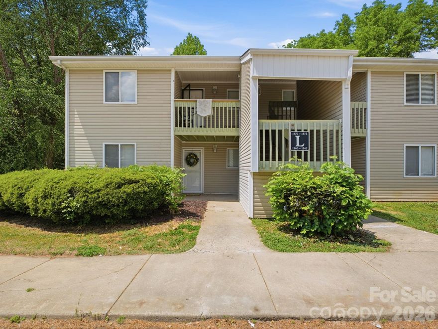 Ground-floor living in Eagles Landing, one of Rock Hill's best-kept secrets! This 2-bedroom, 2-bathroom condo checks every box: both bedrooms have private ensuite baths and double closets, the open kitchen/dining/living area flow naturally together, and the 2024 HVAC, fresh carpet, and new paint mean nothing to do but move in. Granite countertops and subway tile backsplash give the kitchen a clean, finished look. Washer/dryer and all appliances stay. Two miles to Winthrop, three miles to downtown, minutes to Cherry Park and I-77. Whether you're buying to live or buying to rent, this unit at this price won't last long!