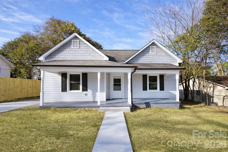 Heck of an Opportunity Here. Fully Renovated including floors, walls, and ceilings. This Home is in close proximity to Gibson Mills & Markets, Cabarrus Brewery, Gianni's Trattoria, Concord Library, Boys & Girls Club, and all amenities Downtown Concord has to offer, including the sidewalks and splash pad of Union Streets Historical District. 172 Eudy Dr NW is located within Cabarrus County's "R Brown McCallister STEM" school district. This wonderful 3 bed 2 bath Home has ALL NEW major components (Roof, HVAC, H2O HTR, Electrical Panel/Meter, Appliances, Etc.) With it's witty open floor plan, the builder has utilized every ft2 of usable living space. This Home feels so much larger than what's recorded. The back yard is already fenced in with an additional privacy fence between driveways. No HOA, If you want a NEW HOME in close proximity to Concord's most desirable amenities with out paying the Historical Downtown price, this is Your Opportunity. We all LOVE CLEAN DISCLOSURES?! Don't sleep on it, sleep in it!