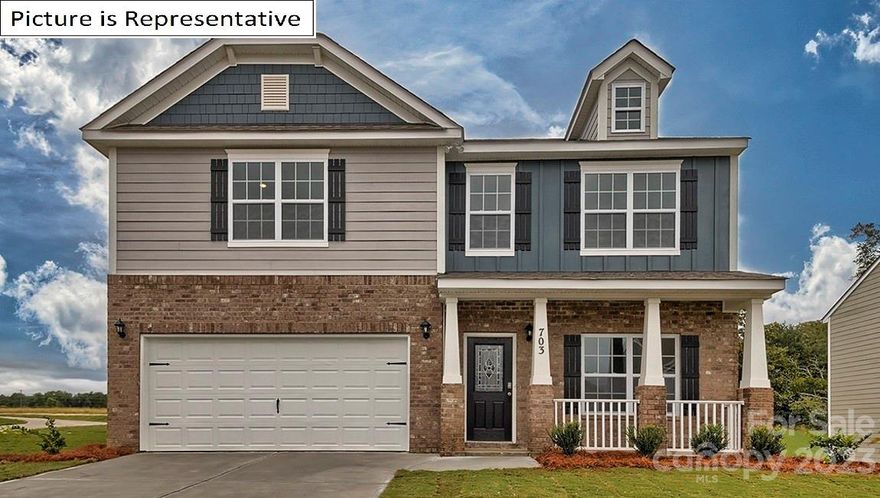 This brand new construction home is designed for entertaining. A sizeable 2 story that has just what you need with a home office on the main level. There is so much flexibility with a total of 4 bedrooms, plus a loft upstairs and an office. Each bedroom has it's very own walk-in closet. This home is nestled in a new community in the quaint town Locust. This is a great time to get in to this up-and-coming town. Be sure to check out all of the new businesses on your way here. Conveniently located off of Albemarle Road, only 28 miles from uptown Charlotte.  This home is an incredible value with all the benefits of new construction and a 10 yr. Home Warranty! Home is Connected package includes programmable thermostat, Z-Wave door lock and wireless switch, touchscreen control device, automation platform, video doorbell, and Amazon Echo Show and Echo Dot.  All home features are subject to change without notice. Please ask agent for details!