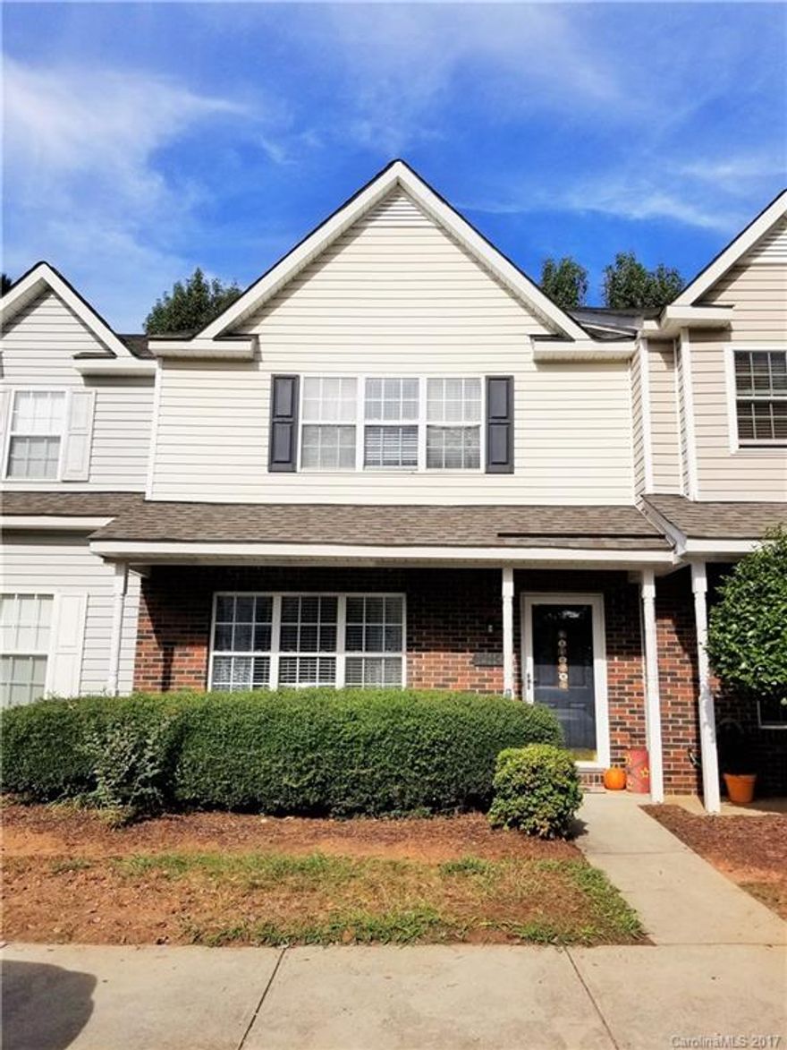 You will love this adorable, updated 2 bedroom 2.5 bath town home in sought after Ballantyne area for only $165,000! Covered front porch, new laminate wood flooring on 1st floor, refinished kitchen cabinets, fresh paint, fenced yard with new landscaping (backing up to trees...not alley-way), air conditioner replaced in 2014, Roof 2011, frig conveys.  Community pool, close to shopping, highway, and schools.  Don't miss out on this affordable South Charlotte home! No showings until 10/21/17