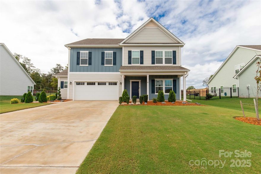 Welcome to this stunning 5-bedroom, 3-bath home located in the highly sought-after Edgewater Community of Lancaster, SC. This beautifully upgraded residence offers an open and inviting layout with a gourmet kitchen featuring premium finishes and appliances, perfect for entertaining or everyday living. Thoughtful upgrades are showcased throughout the home, complemented by a smart home system that makes living here effortless. The garage is outfitted with Midland Storage Systems, providing both functionality and organization. 
Step outside to your own private retreat featuring new Bermuda sod and landscaping, an upgraded sprinkler system, and a fully fenced backyard. Enjoy outdoor living at its finest with a pergola and a lighted firepit. TVs and a movie screen are also included with the property, adding extra value and convenience. This home truly has it all—style, comfort, and modern upgrades—along with much more detailed in the attachments. Don’t miss this opportunity to own a move-in ready home in Edgewater!