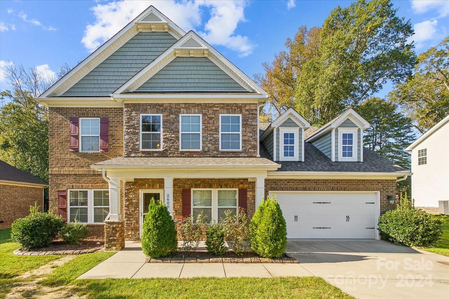 Welcome Home to Gorgeous Chastain Village. Incredible location with ease of access to Ballantyne, Weddington/Waxhaw and Indian Land. This home boasts a wonderful open floor plan with a phenomenal kitchen that has a large center island with room for stools, massive walk-in pantry and is open to the great room and eat-in-kitchen area. Large primary bedroom with vaulted ceilings on the main floor. Primary bath has separate shower & garden tub and also contains a large walk in closet. The main floor also has an awesome office space with French doors as you enter the home as well as a separate dining room. The upper level contains three great size secondary bedrooms and a huge bonus room that could be used as a fifth bedroom if needed. Great size lot and cozy back yard with pavered patio and built in stone grill and prep area. Such a great neighborhood with nice amenities including pool/clubhouse with covered eating area. This home has a new roof installed October 2024. Come & take a look.