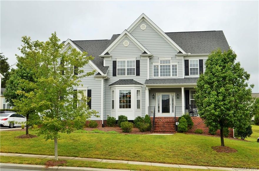 IMPRESSIVE EXECUTIVE HOME features 2-story Foyer w/ Dual Staircase, Formal DR w/ Bay Window, Guest Bed w/ Full Bath and Separate Sitting Rm/Office, 2-Story Living Rm w/ Gas FP, Oversized Kit w/ Lg Island, Granite & SS App, Lg Morning Rm full of Natural Light, Laundry Rm w/ Wash Tub Sink. Private MBR Suite updated w/ dark Bamboo Floors, separate Office/Sitting Room complete w/ Built-In Desks & Shelves, Lg Bath w/ updated Shower & Garden Tub. Unfinished 3rd Story plumbed (tub in place) & wired.