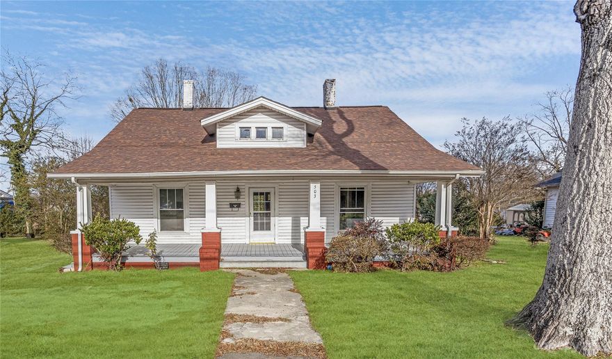 Listed UNDER APPRAISED value! 
Step into charm with this vintage gem! This cozy 3 bed, 2 bath home, located in the heart of Cherryville, offers character at every turn! A short walk to downtown for breakfast, shopping or just getting those daily steps in! 
 Picture mornings in the charming breakfast nook, enjoying the sunlight streaming through those timeless wooden floors. The .48-acre lot provides just the right amount of space for outdoor fun – think BBQs, picnics and coffee on the large covered front porch!