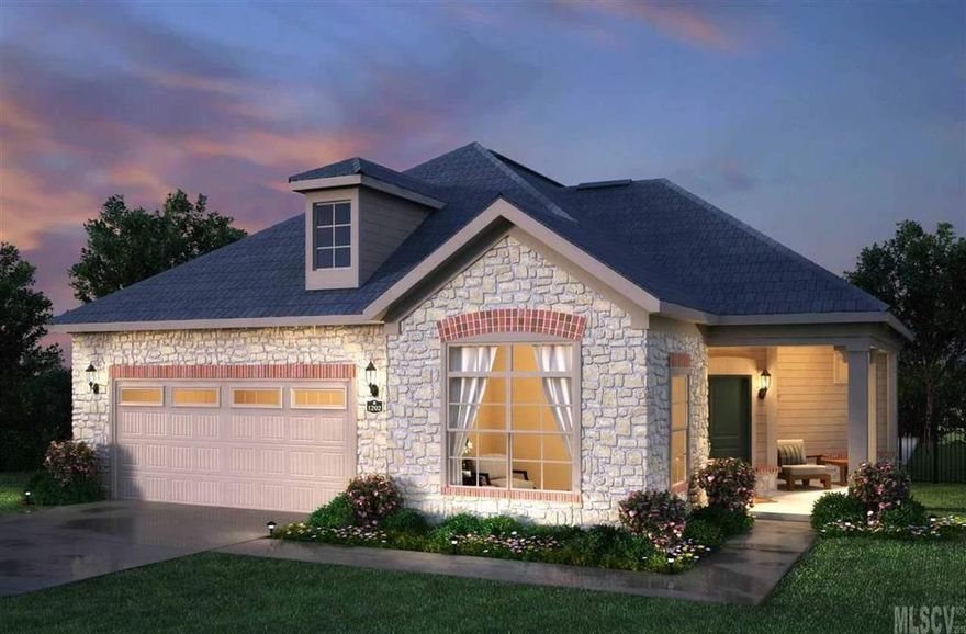 Epcon Community, Energy Star Built, Promenade floorplan. Tile in Sunroom, oak flooring in main living areas, sun tunnels for natural light, walk-in master shower, large pantry and storage closets, enlarged patio with fenced privacy courtyard.