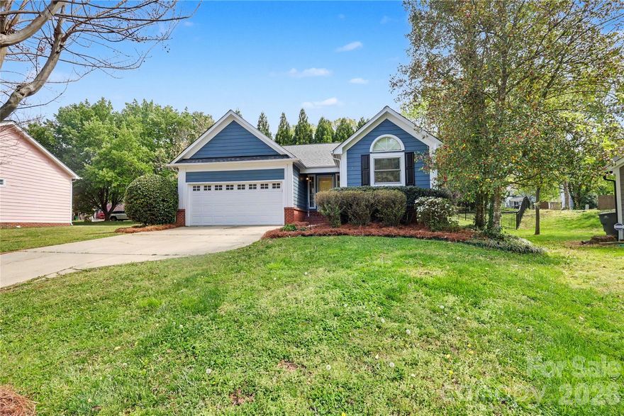 Welcome to this lovely updated home located in Selwyn Farms. This sought after location is convenient to uptown, Freedom Park, top ranked schools and entertainment.  The one story ranch with open floorplan features 3 bedroom, 2 baths and attached 2 car garage.  NEW ROOF 2026, NEW FURNACE 2025 HVAC replaced in 2024. Vaulted ceiling, freshly painted interior, gas fireplace and lovely patio are just a few more features that stand out.  The spacious kitchen features stainless steel appliance, white cabinetry and plenty of storage.  Skylight, patio door, and exterior painting has all been in past few years.