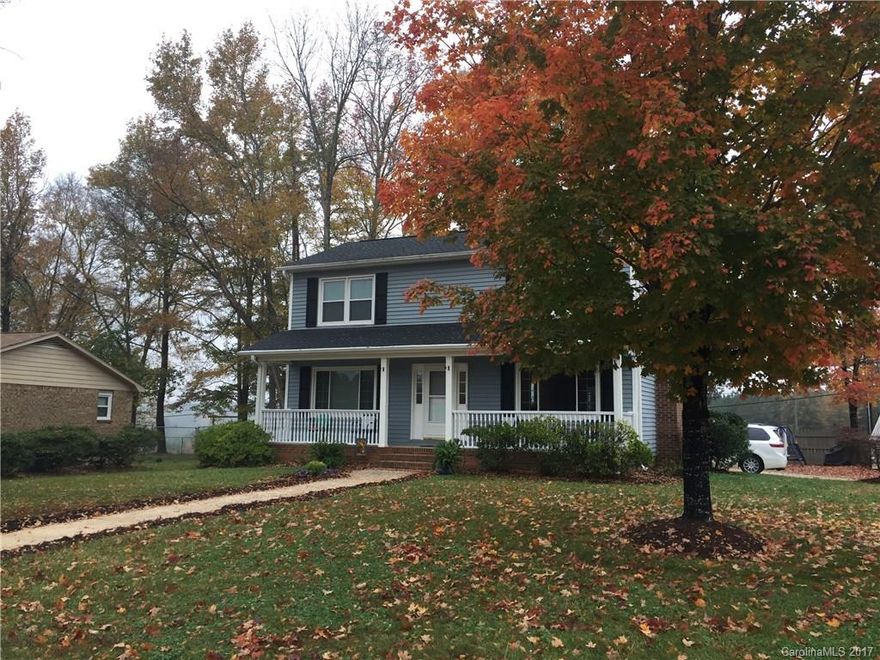 Corner lot flat and level, Oversized kitchen with pantry, Covered rocking chair front porch, Exterior utility room, Easy access to I 85, Crowders Mountain views in the evening. This is a one street with 2 cul de sacs neighborhood very small, Tankless hot water heater in 2015, oversized HVAC 2015, architectural 30yr roof 2014 per seller