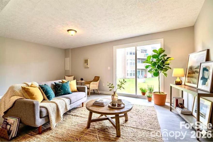 Looking for a prime real estate investment or a perfect student housing opportunity directly across from the main entrance of UNC Charlotte? This freshly updated 3-bedroom, 2-bathroom condo offers an unbeatable location within a short walk to campus, public transportation, and local dining, while sitting just 15 miles from the airport. Move right in or start leasing immediately to take advantage of the brand-new carpet, fresh paint, and a highly efficient HVAC system installed in 2021. The smart layout flows from the welcoming kitchen into a spacious main-floor dining and living room, where sliding glass doors lead to your own private sunny deck. The upper level features three comfortable bedrooms sharing a full bathroom.
Whether for owner-occupancy or investment, this property offers both a prime location and excellent functionality, making it a rare opportunity. Don’t miss your chance—schedule a showing today and secure this ideal home.