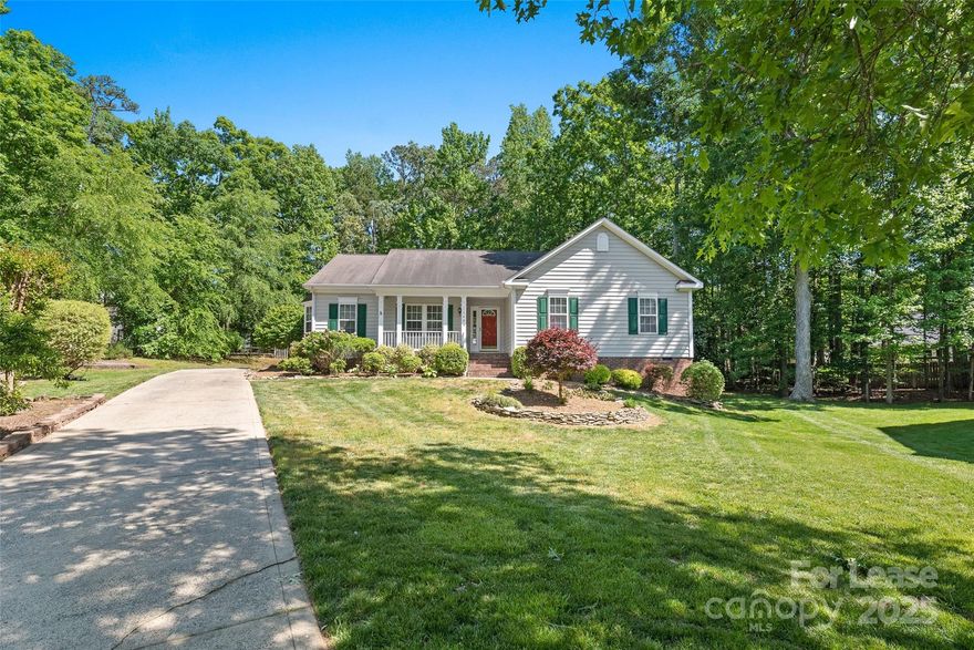 Welcome to this beautifully maintained 3-bedroom, 2 bathroom home with a spacious office, perfectly situated on a quiet cul-de-sac in the sought-after Plum Creek community of Huntersville. Step inside to a welcoming foyer with gleaming hardwood floors that flow into a bright and open living room, complete with a cozy fireplace. The gourmet kitchen boasts granite countertops, a center island, and ample cabinetry, seamlessly connecting to a generous breakfast area and a separate formal dining room, ideal for hosting and entertaining. The primary suite offers a peaceful retreat with a tray ceiling, walk-in closet, and spa-like en suite featuring dual vanities, a soaking tub, and separate shower. Three additional bedrooms share a full bath with a tub/shower combo. Enjoy outdoor living on the expansive deck and extended patio, overlooking a large fenced backyard.

Landscaping is included in the rental price!