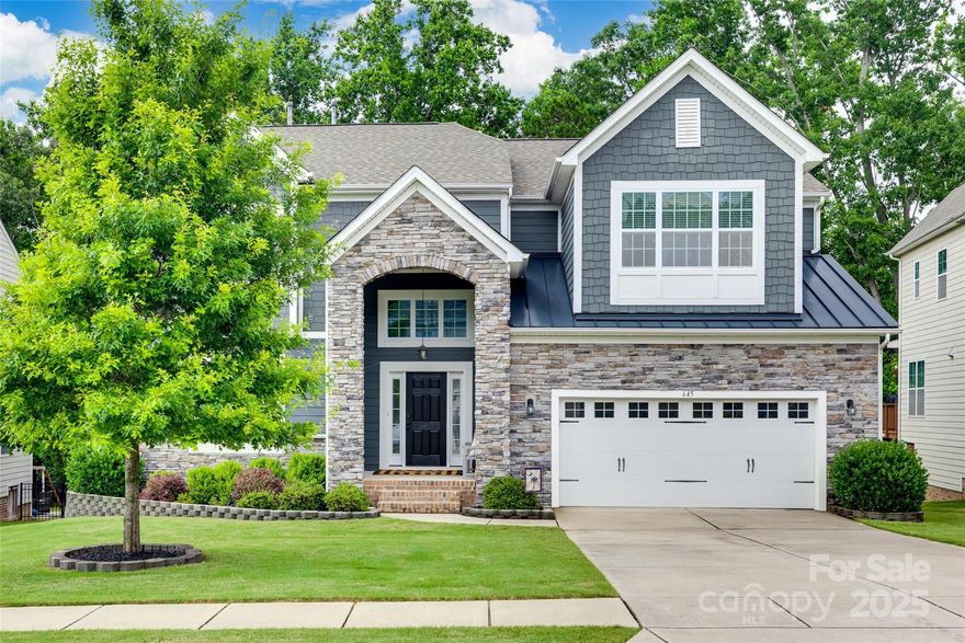 **WELCOME HOME**. Don't miss this stunning home located in Hawks Creek Subdivision.  5-bedrooms, 3 full bathrooms, 3,331 sq. ft. and an impressive open foyer.  The first floor offers a formal dining room with custom built-ins, butler's pantry that seamlessly leads into the kitchen with granite counter tops and an eat-in breakfast area.  Generously sized living room with a gas fireplace and custom built-ins.  The primary bedroom has a soaking tub and a walk-in closet with custom shelving.  Step outside to a new trex deck with lighting located in the fenced in backyard with a playset perfect for family fun.  A beautiful stamped patio completes the area for entertaining.  This home is part of the award winning Fort Mill school district, conveniently located to I-77 right off Gold Hill and only 20 minutes to the airport.