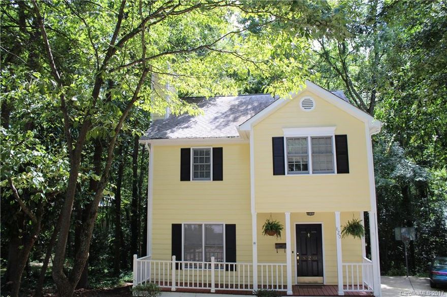 Great location! 5 miles to uptown, quiet cul de sac lot with soothing creek. Beautiful kitchen with granite countertops, dining room with raised panel wains coating & crown molding.  New French doors lead you to a large deck w/bench seating. Living room with hardwood floors, fireplace, built-ins, 1/2 bath & laundry on 1st floor.   3 spacious bdrms.  Master with huge walk in closet and granite counter & vessel sink, garden tub + shower. pull down Attic storage. HSA 1 year warranty. Coming soon!