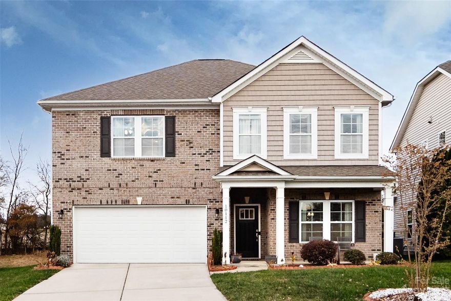 Beautiful, well maintained 5 Bedroom, 3 full bath home in the desirable Pelham Pointe neighborhood in Concord with coveted school district. This home is 3,122 square feet, with hard wood floor on the first level. Carpeted guest bedroom and a full bath on the main level. Ascend the stairs to discover a spacious loft on the upper level, versatile space for entertainment, relaxation or a play area for the family. Spacious primary bedroom offers a tray ceiling, and master bath adorned with double vanities, soaking tub, and standing shower.  Upstairs area includes three additional bedrooms, a full bathroom and a convenient laundry. Upgraded backyard with beautiful brick patio. Community amenities includes a pool and playground.