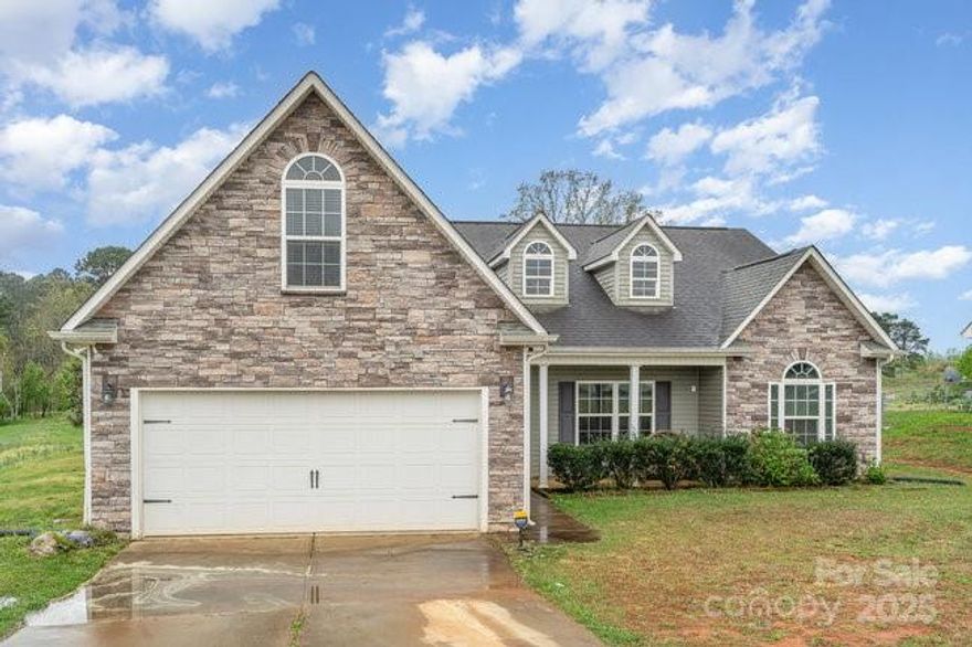 Tucked away on 1.1 peaceful acres, this one-owner gem offers space, comfort, and timeless charm, just far enough from the hustle and bustle to enjoy true country living, yet close enough for convenience. Inside, the bright, open layout features granite countertops, stainless appliances, cozy gas log fireplace, and a spacious bonus room over the garage—perfect for a home office, media room, or guest retreat. The primary suite feels like a private escape with a large, tiled shower and built-in bench. Step outside to your own backyard haven with a paved patio and oversized retractable awning which is ideal for morning coffee, weekend cookouts, or just soaking up the quiet. There is a firepit in the back along with a 12x20 foot lofted barn style shed - size of a one car garage. It has a workbench and shelving. With room to spread out and no HOA, this home offers the perfect blend of freedom and functionality. Come fall in love!