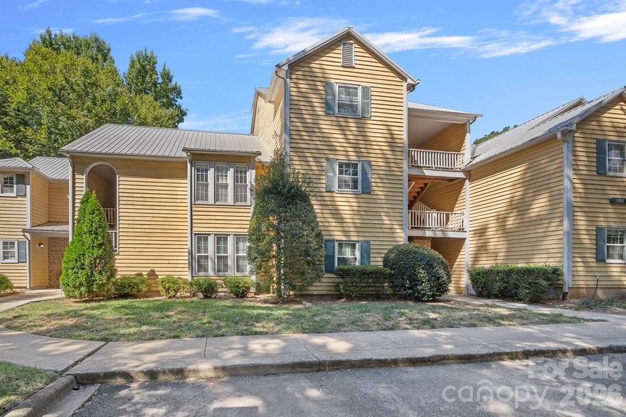 A prime location with the community amenities truly sets this home apart. Nestled in one of Charlotte’s most desirable and connected areas, this beautifully updated condo offers an easy, low-maintenance lifestyle just minutes from the city’s best dining, shopping, and entertainment. Plus, with the whole complex getting a refresh to the buildings, this is the time to get in and build your equity.

Inside, you’ll find fresh paint throughout, a bright and open layout, and inviting details including a wood-burning fireplace and built-in bookshelves that add warmth and character. Step out onto your private deck, surrounded by mature trees, for a quiet morning coffee or a relaxed evening wind-down. The spacious bedroom connects to the bathroom with separate shower area, providing additional privacy. The laundry room includes a full size washer and dryer, instead of a stackable laundry closet, giving you added convenience.

Hunters Run residents enjoy access to a community pool, perfect for sunny afternoons or casual gatherings. From Dilworth and South End to SouthPark, Montford, and Park Road Shopping Center, everything Charlotte has to offer is right at your fingertips. Easy access to the Light Rail makes commuting and city living seamless.

Whether you’re ready to stop renting and start building long-term wealth, or looking to expand your investment portfolio, this community offers flexibility with no rental cap, a rare find in such a prime location.

The reduced price makes this is an opportunity worth seeing in person. Schedule your private showing today.