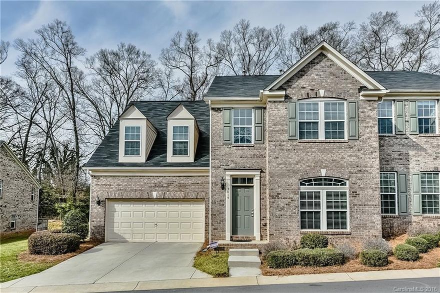 Full-brick, one-owner, end-unit townhome, including almost every upgrade the builder offered. From surround sound to extra windows, to the premium lot with extra open space, to upgraded carpet, hardwoods, upgraded stainless GE Profile appliances, granite countertops, 42" cabinets, tile backsplash, central vac and  2" wooden blinds--it comes close to having it all! Great community with pool and fitness center. So close to SouthPark, restaurants and night life. Home Warranty. See the Virtual Tour!