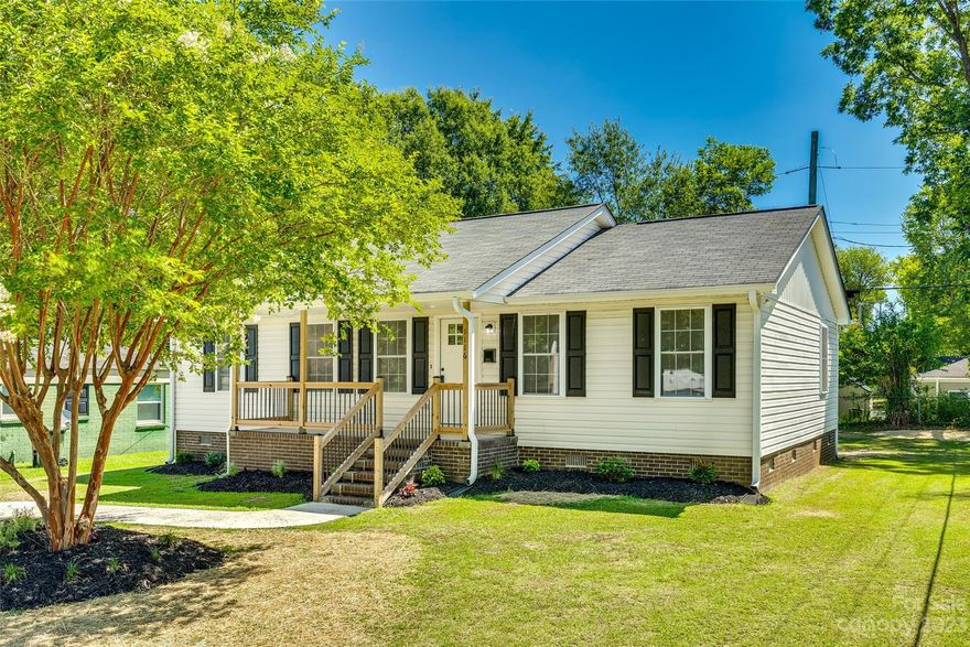 Welcome to 1116 Cherokee Avenue! This 3-bedroom 2 bath like new ranch style home is nestled within the city limits of Rock Hill offering the perfect blend of modern comfort and convenient urban living. With a location that is close to everything, this residence promises a lifestyle of ease and accessibility. If you are looking for a starter home or to downsize this completely updated with new countertops, cabinets, paint, fixtures, lighting, plumbing, flooring, siding, insulation and gutters will work for you! Beautiful mature crepe myrtles provide added privacy and enhance curb appeal. Don’t miss the chance to make this exceptional property your own and enjoy all the comforts it has to offer.