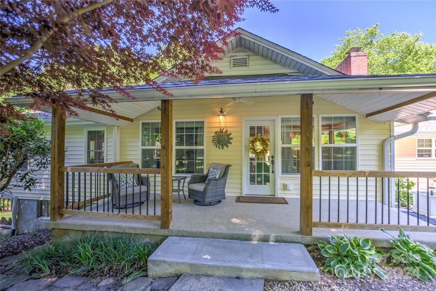 Welcome to your own slice of rural paradise, where every day feels like a vacation! This delightful 3-bedroom, 2-bathroom home is bursting with personality and promises endless opportunities for fun and relaxation. The real magic happens outside, where your private oasis awaits. Take a dip in the swimming pool or relax in the hot tub. Retreat to the screened porch off the primary bedroom, or walk outside and enjoy your own fresh fruit trees and listen to the waterfall at the convergence of streams. For four-legged friends, the fenced yard and dedicated dog room provide plenty of space to romp and play. And with a new roof overhead, enjoy peace of mind knowing that this home is as sturdy as it is charming. This rural haven, close to both Asheville and Weaverville, comes with all the modern conveniences you could ask for, including high-speed internet that keeps you connected to the outside world while you enjoy the serenity of country living. This is truly a one-of-a-kind property.