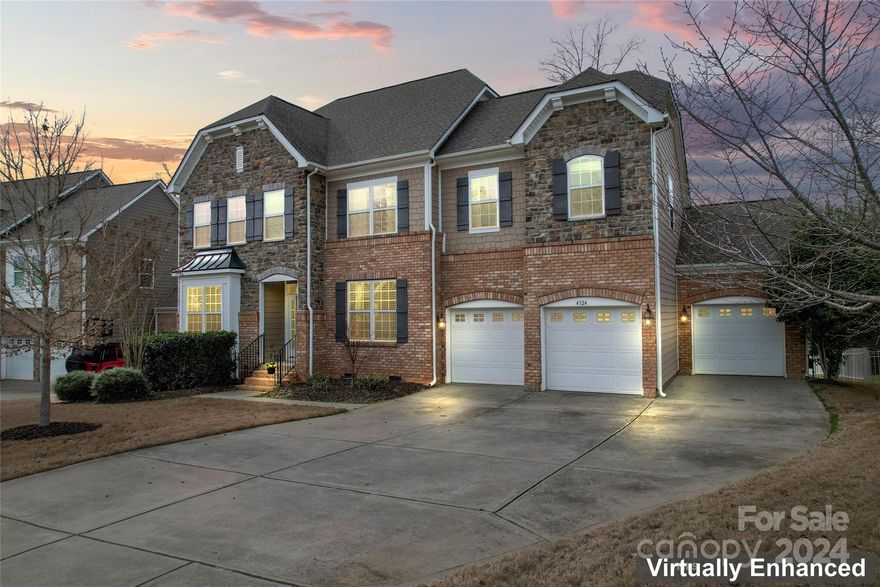 Stunning 5 bedroom, 5 bathroom, 3-car garage home in the desirable Lawson Community. This beauty is located between a pocket park and cul-de-sac w/ walking trail entrance. As you enter, you'll be greeted by solid maple hardwood floors, fresh paint & updated light fixtures. The kitchen includes granite counters, farm house sink, gas cooktop & SS appliances. The open concept living room has a gas fireplace & a ton of natural light. The main floor provides plenty of space w/ office/parlor, dining room, breakfast area & bedroom en-suite for guests! Upstairs you'll find hardwoods in the loft & primary bedroom suite.  The primary bedroom offers a sitting area, attached bath w/ dual vanity sinks, walk-in shower AND soaker tub. The 2 spare bedrooms each have a dedicated bath! This home offers a 3rd floor suite w/ a bedroom, bath & living area. The large, fenced backyard has a timber tech deck & a large patio for entertaining. Don't miss the resort-style amenities! Top Waxhaw schools!!