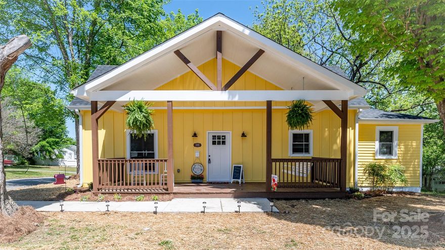 This remodeled home features new front porch that will give you a grand welcome every time you come home. The remodel kept the historic charm with original hardwood floors refinished and detailed molding but added the modern updates with new kitchen and bathrooms.  The kitchen features white cabinets, stainless steel apron sink, and stunning high-end appliances. New heat pump, roof, and driveway were added so the new buyer can move in and not have to worry about anything.