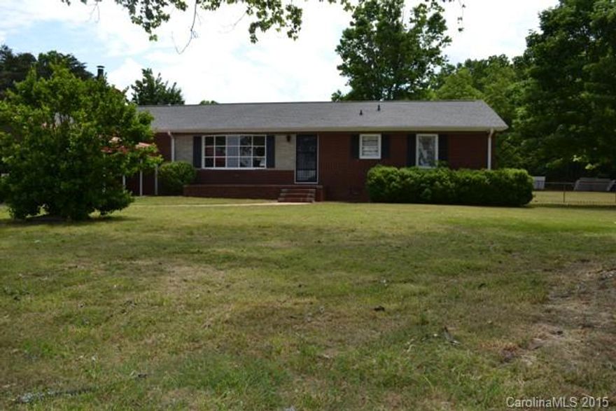 AS IS SALE!  Great ranch home sits on almost an acre!  Tons of room to grow.  Large great room with fireplace, dining room, spacious kitchen.  Huge master bedroom, flex room could be used as a bonus room or office.  Dining area has a beautiful bay window.  Deck, two storage sheds, outdoor fireplace and fenced back yard.