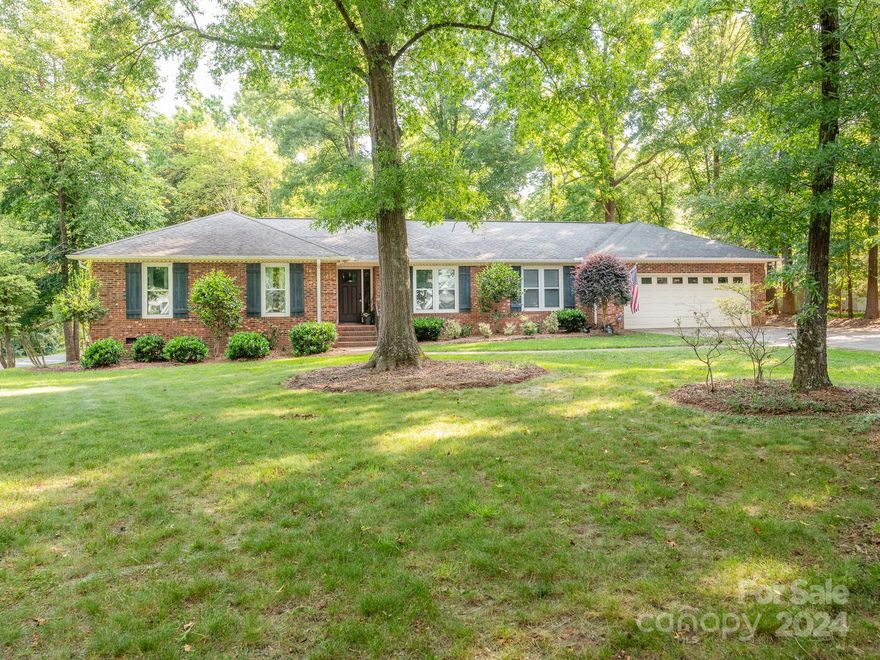One Story Ranch Home with almost 1 ACRE in a prime location. Where South Charlotte meets Matthews, Providence Ridge neighborhood is minutes from Waverly, Rea Farms & Ballantyne. Home has been transformed upgrades: smooth ceilings, updated kitchen & baths, sunroom addition, mother in law suite or private office, second drive way, new windows, gutters, new deck & patio, new water heater, ect. Beautiful hardwoods through out the home. The home has true 4 bedrooms with an additional room that could be bedroom(no window) with full bath.
Crawlspace has been encalpsed, Massive exterior building/work shop.
Enjoy the tranquil sanctuary under the Gazebo in the Large backyard, while looking at the alluring landscaped koi pond. This yard is so peaceful! Feel the peace of a country setting while still being able to access restuarants, shopping & medical within in minutes. Easy access to I-485, only 30 minutes to Charlotte Douglas Airport
Community access to Colonel Francis Beatty Park.