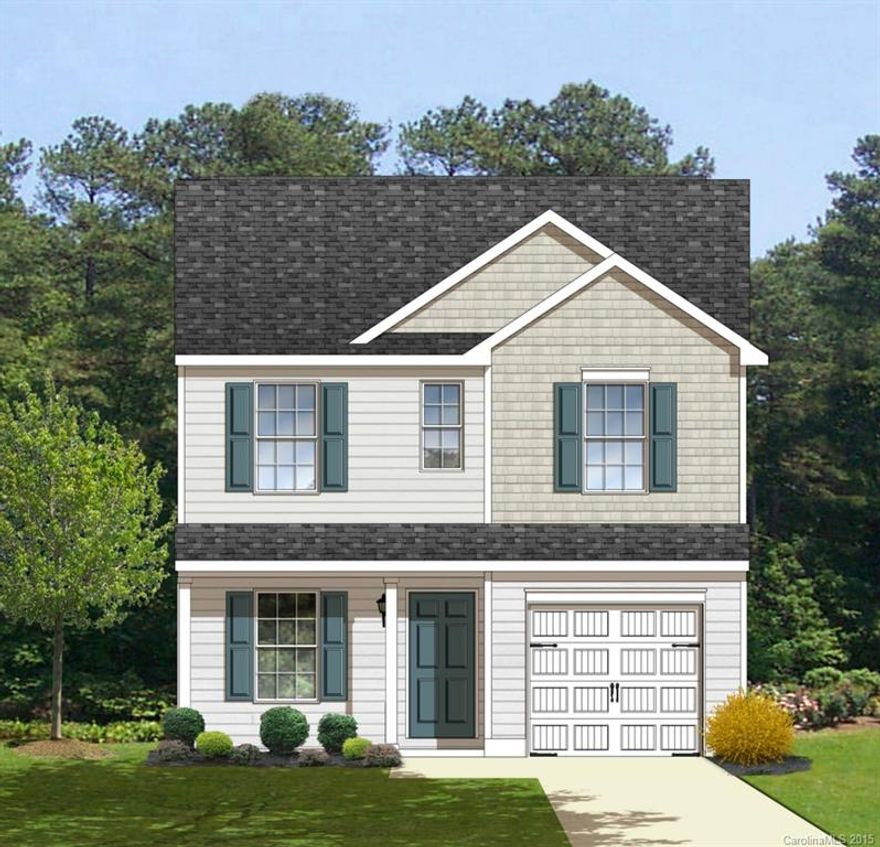 Celebration Series 1327-B NEW two story home with attached garage. The main floor has a spacious great room that opens up to the dining room and leads around to the kitchen. The 2nd floor features the owner's suite with private bath and walk in closet, as well as 2 additional bedrooms and another full bath! Completion date is Oct/Nov 2015. $95 holds the home with approved lender and attorney. House Charlotte Eligible.