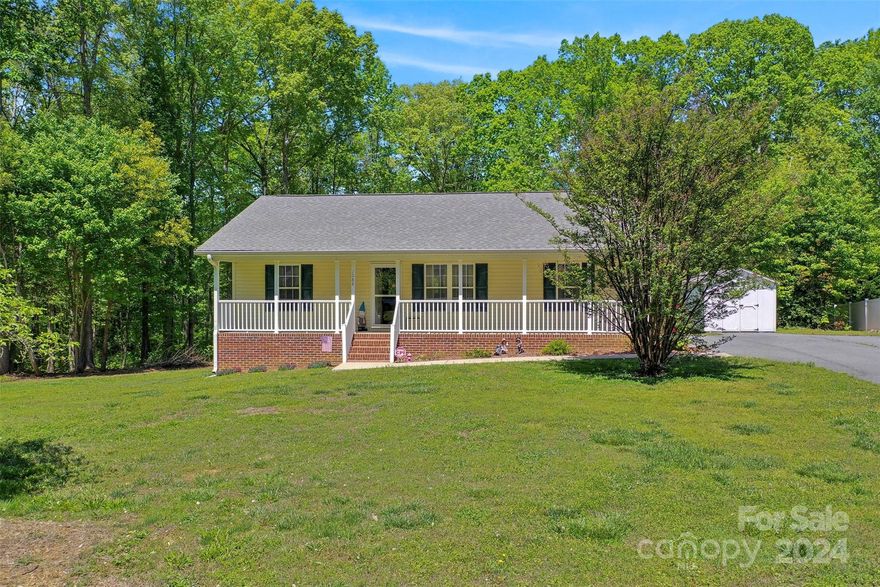 This charming county home offers three bedrooms, two full baths, and a spacious 1217+/- sq ft of living space. Situated on a generous 0.75acre lot, this property was built in 2006 and boasts a cozy and welcoming atmosphere. With plenty of room to roam both inside and out, this home is perfect for those seeking comfort, serenity, and a touch of country living. Plenty of room for a garden or play area outside. Storage building conveys and with an acceptable offer, the washer & dryer will convey. Professional photos & measurements will be done 4/18/2024. Make your appointment soon before this one is gone!