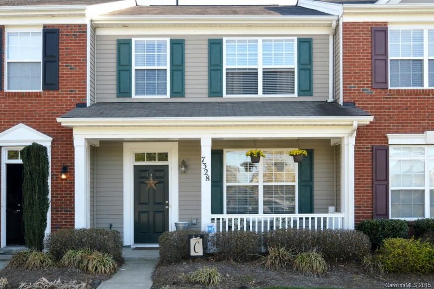 This 2 bedroom,2.5 bath townhome was a builder's model and shows like one.  Bright and open with plenty of room to live and relax.  Ceramic tile in kitchen and first floor half bath, wood laminate in remainder of first floor. Stainless appliances and washer and dryer remain.  HVAC replaced last year with a Lennox unit. 13 Month Home Warranty by Home Warranty of America is included.