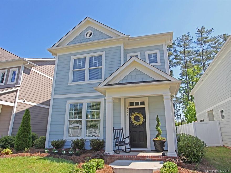 Welcome Home to this Stylish Beauty with Private Patio and Fenced Yard! So warm and open! Fabulous Kitchen with granite, tile backsplash, work island & bar. Additional countertop & glass-faced cabinetry area, ideal for entertaining. Master with tray ceiling and granite countertop. Such a modern flair! Offering Baxter’s lifestyle of parks, playgrounds, pool, tennis, trails plus walking distance to the YMCA, Library, restaurants & shopping and just minutes from I-77!