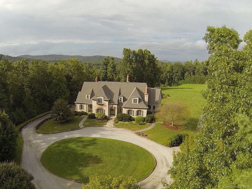 Interlude is unique among residential properties in Western NC, from its stately Country French architecture to its private 31 acres just minutes from urban amenities. Meadows & pond for horses, patio with outdoor fireplace for entertaining, hidden garage for 3 cars, and so many interior features it takes an attachment just to list them!