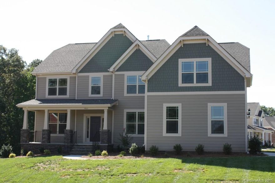 Stunning Princeton Farmhouse Design, Guest suite on first floor, 4 bedrooms, 3 full baths on 2nd floor, 3 car side load garage on large homesite,  Weddington Schools, numerous upgrades including hardwoods and granite,
HOME IS COMPLETE, come view this beautiful home today, trees added for privacy, Builder will pay closing costs if closed before Dec 29th, 2015 with preferred lender