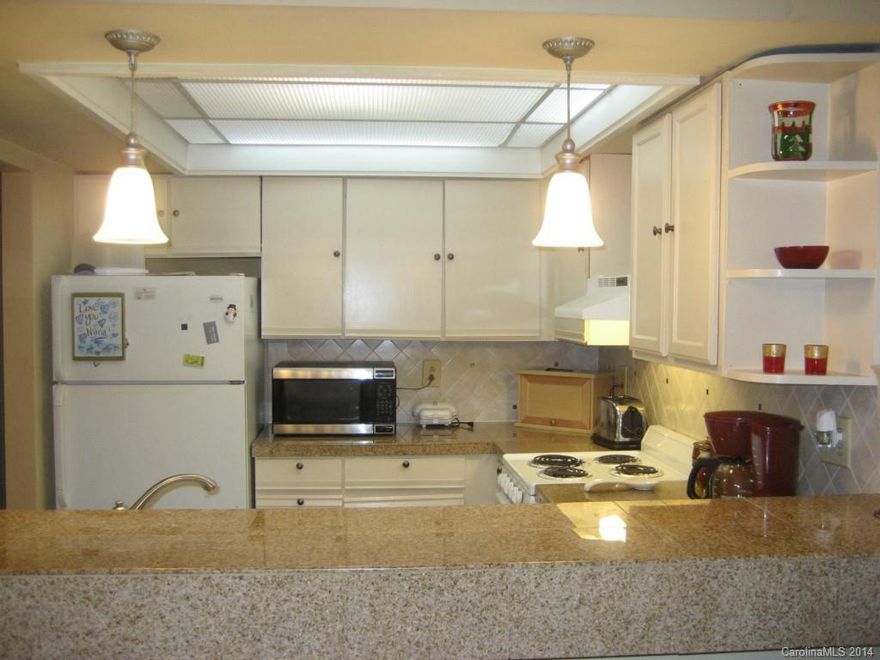 10 Minutes to uptown.  2nd floor unit.  Brand new water heater.  Kitchen with back splash and granite counter tops.  Stove and dishwasher 4 years old.  Carpet 2 years old.  Upgraded master shower.  Refrigerator, washer and dryer incl. Can close quick.  There is a park with tennis and basketball courts, swings, picnic tables and more across the street. The grocery store is within walking distance. Close to 85, restaurants and retail.