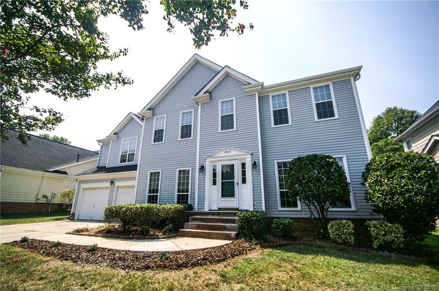 Updated, Upgraded! Open plan includes den with built-in cabinets; living room with gas fireplace; kitchen with corian countertops and cherry cabinets. Huge fenced backyard with 2-tiered deck perfect for entertaining! Large master suite with tile shower, dual vanities and tons of light. New roof in 2010, new water heater in 2012, new siding in 2015.