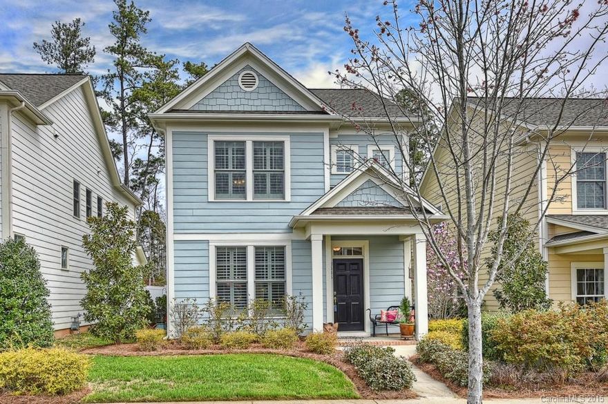 ABSOLUTELY Adorable Home set on quiet street in desirable Baxter!  Hardwoods flow in main living level, plantation shutters afford privacy & Kitchen with bkfst bar, granite,ss appliances & tile accents is ready for the gourmet chef! Open concept for dining, relaxing and sunroom/reading area affords additional flex space.Elegant Master with 2 closets/tray ceiling/tiled bath. Yard maintenance, green home.  Easy access to amenity rich Baxter's pool, playgrounds, walking trails & Town Center.