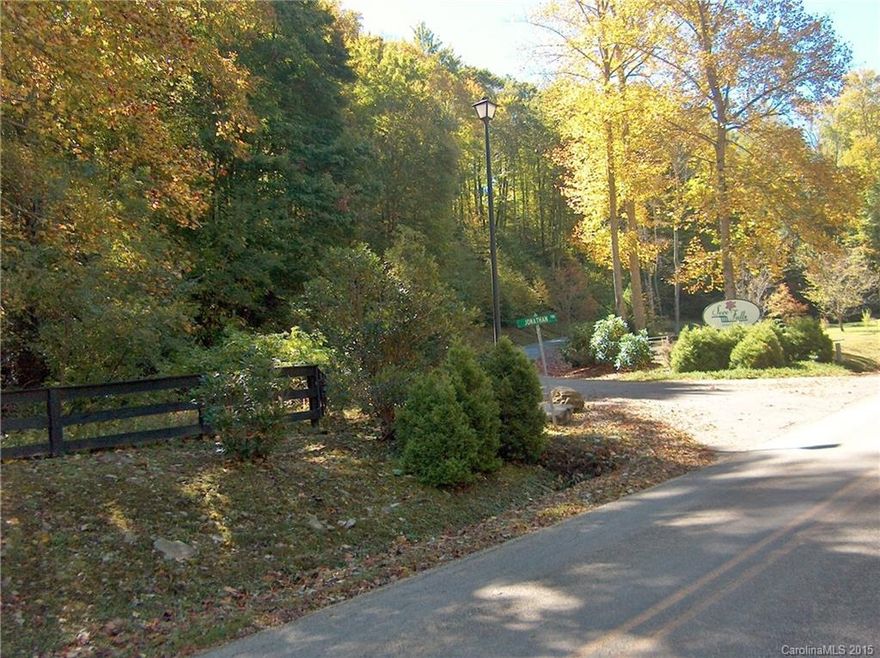 Beautiful and easily accessible building lot in Soco Falls! Subdivision comes with wide paved roads,underground utilities and a very convenient,peaceful Maggie Valley location. At a cool 3540' elevation the corner lot slopes gently to the paved frontage which allows for a variety of building arrangements. Priced at almost $15,000 below tax assessment this is a 'must call about' offering!!