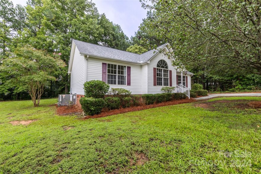 Make 908 Blackstone Lane in Rock Hill, SC your new home! This well-maintained, one-owner property features 3 beds, 2 baths, and 1,254 sqft of living space. Enjoy a split bedroom plan for added privacy, a cozy fireplace, and a spacious laundry room. Recent upgrades include a roof and HVAC system installed in 2021 for peace of mind. The .61-acre lot offers a tree-lined backyard with a covered deck, already set up for an aboveground pool—perfect for endless fun! Just 5 minutes from I-77 and 10 minutes from downtown Rock Hill—plus, no HOA! Don’t miss this opportunity!