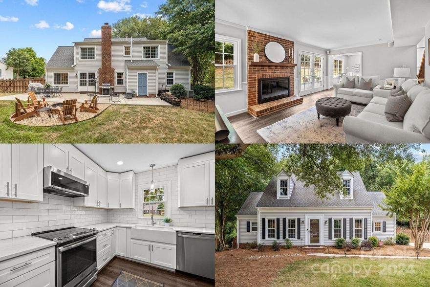 Lovely cape style home on .35 acres, blending modern updates w/timeless charm. Beautiful curb appeal w/landscape lighting in front yard. All updated bathrooms LVP on entire first floor. Living room w/wood-burning fireplace, adds rustic warmth to light & airy interior Main level primary w/spacious walk-in closet & beautifully updated bath. Large great room is perfect for all your gatherings. Updated kitchen w/quartz, new cabinets, SS appliances, breakfast area & large window framing picturesque backyard views. Windows replaced in 2020. Walk-in attic w/potential for expansion provides ample storage space, catering to your organizational needs. Expansive backyard w/extended patio offers a peaceful retreat, backing up to a wooded area for enhanced privacy—an ideal setting for outdoor recreation & relaxation. No HOA fees, adds flexibility to your lifestyle. Come & see this meticulously maintained home that seamlessly combines modern comforts in a tranquil, private setting.