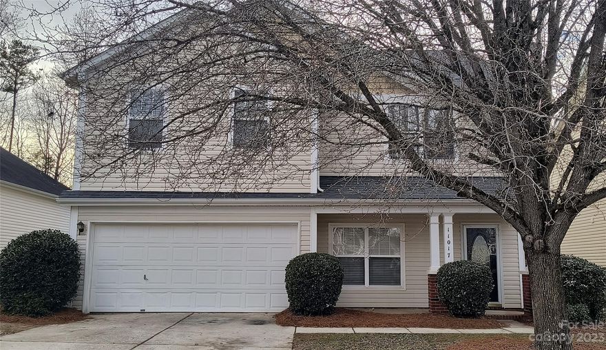 Welcome home! This 4 bedroom, 2.5 bathroom home is awaiting your arrival! Upgrades and fresh paint give this home a new look. New LVP flooring and carpet throughout. Huge living room for entertaining with a cozy fireplace. Spacious kitchen with granite counters and new hardware. First floor laundry room with shelving for storage. Second floor features 4 bedrooms and a loft with plenty of space to spread out. Primary bedroom includes en suite with dual vanity, garden tub, and separate shower. Backyard patio with yard backing up to woods. Attached 2 car garage. Fantastic location, just minutes from I-485, I-85, and Concord Mills. Agent is the owner.