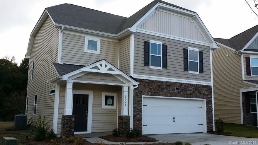 2 story plan backing to the woods. Stainless appliances, Granite counter tops, tile back splash, gas range, hardwoods & gas fireplace.