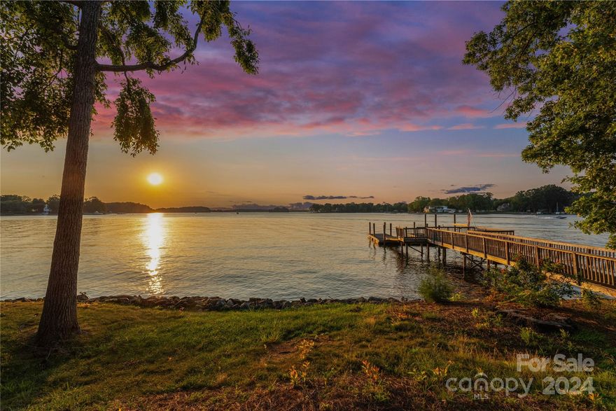 Sited within the coveted Patrick's Purchase neighborhood on a quiet cul-de-sac street, this incredible property features over 300 feet of premier Lake Norman shoreline boasting long range lake and sunset views. No HOA