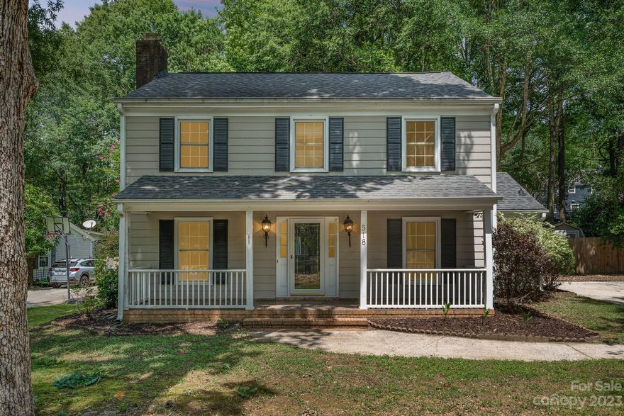 Amazing 3 bed/2.5 bath in Sardis Woods that is steps away from the entryway to McAlpine Greenway. Wonderful covered front porch that is great to sit on and watch the world go by. Stainless steel appliances, movable island for convenience, a large pantry and generous amounts of storage are just a few of the eye catching features in this lovely kitchen. Curl up in front of the wood burning fireplace on cool evenings with a good book. Primary suite boasts two walk in closets that are perfect for housing all of your fashionable finds. Spacious secondary rooms are great for when out of town guest pop into town for a visit. The screened in back porch is a dream! You'll love relaxing on it at the end of the day and listening to the sweet sounds of nature. Large fenced back yard that is great for outdoor activities. The shed is great for gardening equipment of whatever your home desires. This home has a lot of love to give!