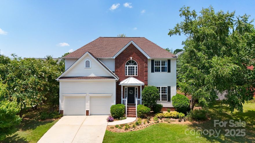 Homes Foor You! presents a lovely home in Regent Park.  The main level features a formal living room. dining room and family room.  The kitchen has updated cabinets, backsplash and quartz.  Nice bamboo flooring runs through the main level.  Upstairs you will find 4 large bedrooms and new carpeting.  The primary bathroom remodel was just completed in June.  The laundry room is also upstairs for added convenience.  A large deck and pergola were added in 2024.  This home is situated in the perfect location, close to Uptown Charlotte, downtown Fort Mill, and Pineville.  Enjoy amenities to include walking trails, pool, tennis/pickleball and basketball courts.  The community is rich with common areas of ponds, trees and beautiful landscaping.  This home has been well maintained...new roof, 2011.  gas stove, 2013.  new HVAC and attic fan installed, 2018.  new garage door and whole house paint, 2019.  crawl space partial encapsulation and dehumidifier, 2022.  
Please check school assignments.