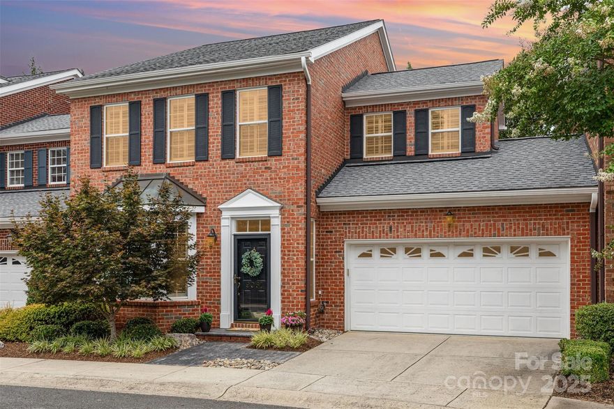 $2,500 Seller Concession + Move-In Ready Luxury Townehome in Prime South Charlotte!

Welcome to Bonnie Briar, where timeless brick architecture meets effortless modern living. This beautifully refreshed all-brick townhome blends elegance, functionality, and location — all just minutes from Ballantyne, Trader Joe’s, Piper Glen, Pineville and more! 

Step inside to find an open, sun-filled floor plan with rich hardwood floors and classic plantation shutters flowing through both levels. The bright kitchen, complete with granite countertops, stainless-steel appliances, gas range, and a central island is ideal for entertaining. The kitchen opens seamlessly to the dining area and outdoor space, creating an easy, open flow for gatherings.

Outside, unwind in your own brick-enclosed private courtyard, surrounded by mature trees — perfect for grilling, relaxing, or evening cocktails.

Upstairs, the primary suite delivers true retreat vibes with a vaulted ceiling, two walk-in closets, and a spa-inspired bath featuring dual vanities, soaking tub, and separate glass-enclosed shower. Two additional bedrooms and a full bath offer space for guests or a home office, while the upstairs laundry keeps daily living easy.

An epoxy-finished two-car garage with built-in storage adds polish and practicality. Smart lighting throughout, fresh paint, and kitchen appliances convey, making this home genuinely turn-key.

The HOA takes care of everything — water, sewer, lawn care, exterior maintenance, and access to the community pool — so you can truly focus on enjoying where you live.

Perfectly located near Four Mile Creek Greenway and just a short drive to Ballantyne Parks and Shops, SouthPark, and I-485, this Bonnie Briar beauty offers the lifestyle everyone wants — low-maintenance luxury in one of Charlotte’s most convenient and connected communities.