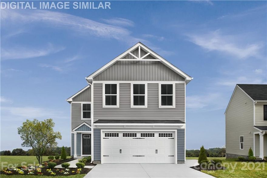 Lovely 4 bedroom home with lots of space and a modern design. This plan includes a 2-car garage, plenty of closet space, an open-concept main level and upstairs 4 oversized bedrooms. All appliances included!  Serene community with 2 lakes, while still convenient to I-85 and I-77.  Seller will contribute $4,000 towards closing costs with the use of our preferred lender.  To be built.