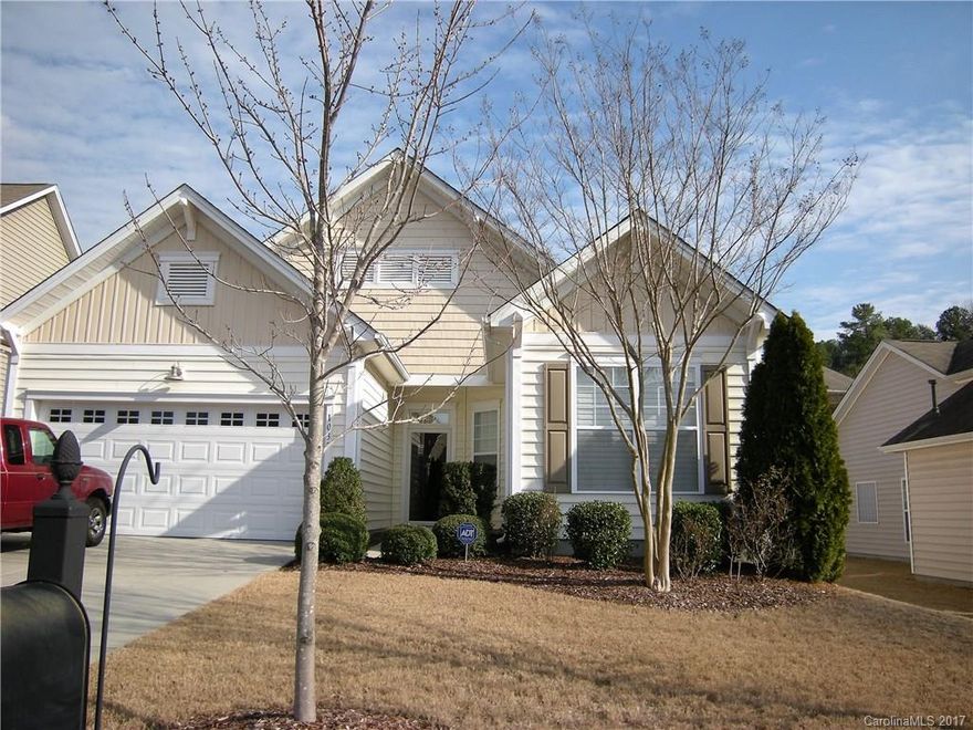 Impressive ranch with lots of windows.  Beautiful Master Bedroom , plantation shutters, tray ceiling, huge walk-in closet, luxurious bathroom. Open/spacious kitchen with granite, breakfast nook with built-in window seat. Beautiful cabinets plus a pantry.  Sunroom with energy efficient solar shades. Lawn maintenance included in HOA.  Overhead storage in garage. Fabulously maintained, immaculate home.