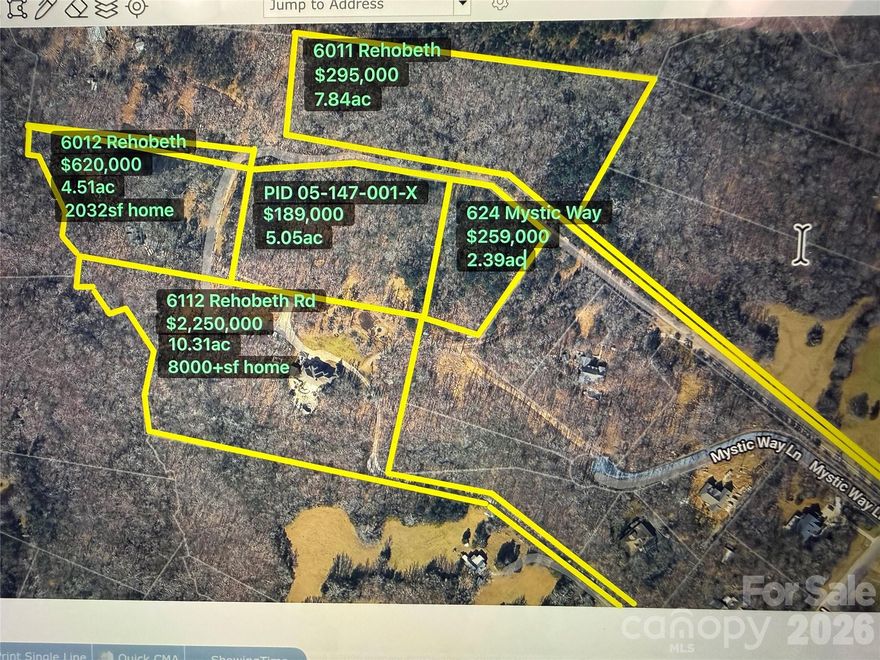 Potential for a "buffer" property if you already own in the area, or potential for a future build on a wooded private 7.84ac lot just minutes south of downtown Waxhaw. See the map in the documents section to get an idea of where you could build your next home, get-away cabin or an Air BnB to help friends and family take a breath in nature.